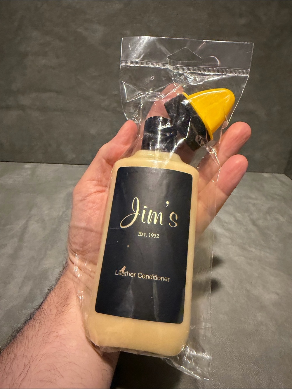 Large 8 oz. Jim's Juice Leather Conditioner - New in Sealed Wrapper - Picture 5 of 5